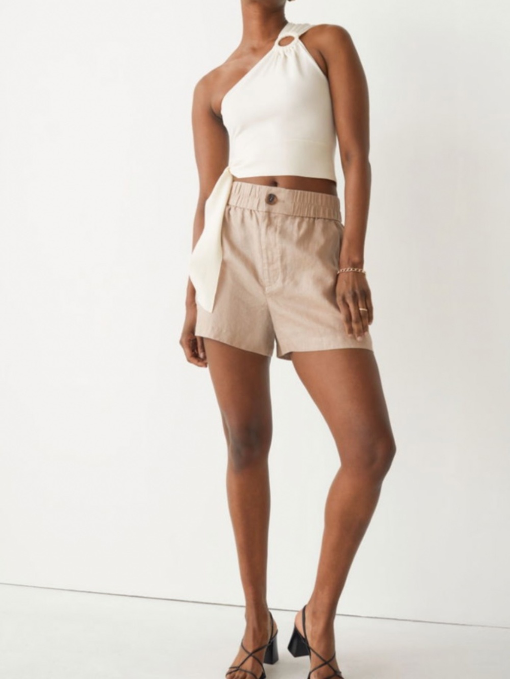 & other stories relaxed linen shorts